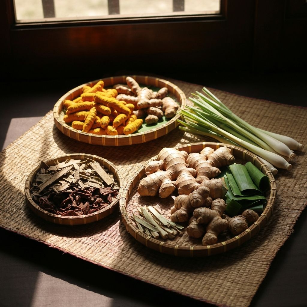 Traditional Indonesian herbs and spices